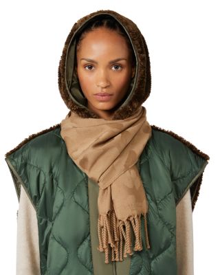 WKAPAGGIO Fringed Wool Scarf