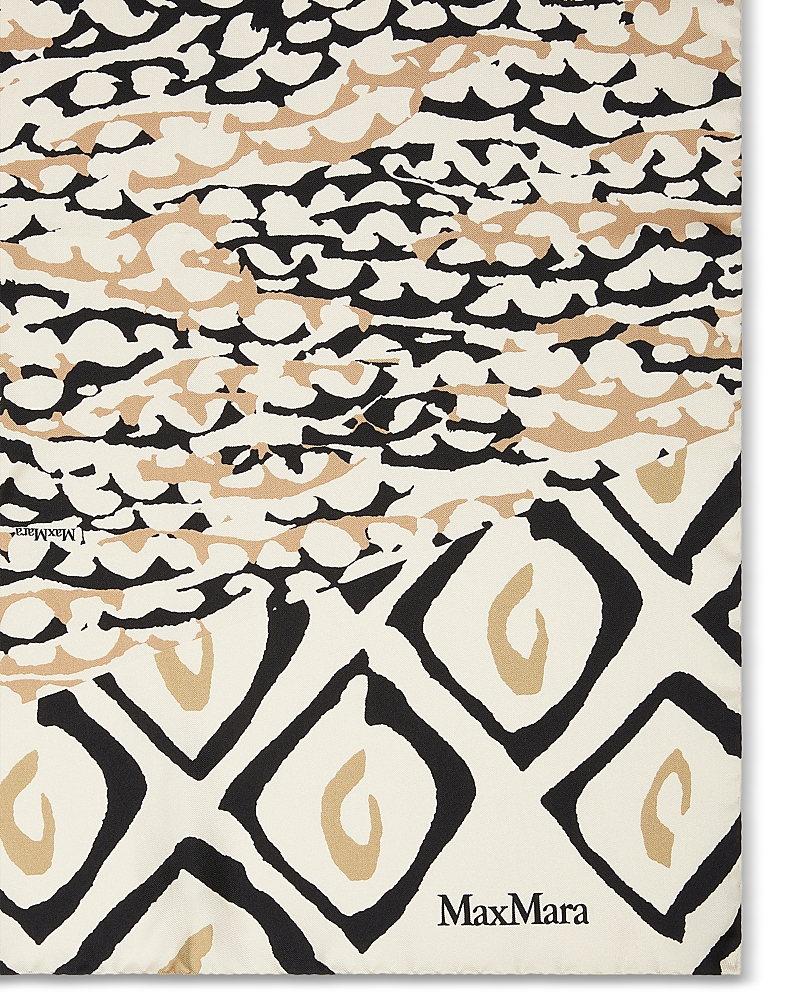 Max Mara MXACARRE90W1 Printed Silk Scarf