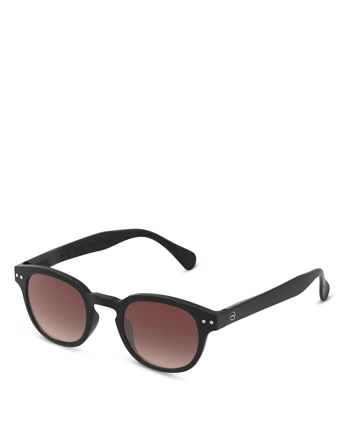 Izipizi Sun C Black Road Sunglasses, 47mm