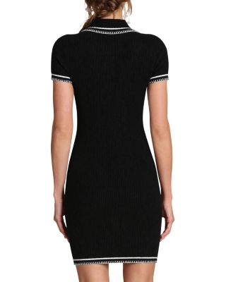 Tie Neck Fitted Mini Dress