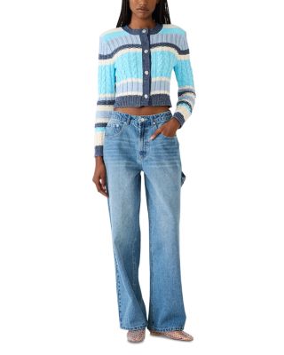 Sydnee High Rise Bootcut Jeans in Aruba Blue