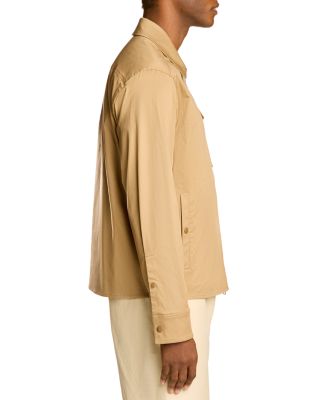 Cotton Blend Gabardine Shirt Jacket