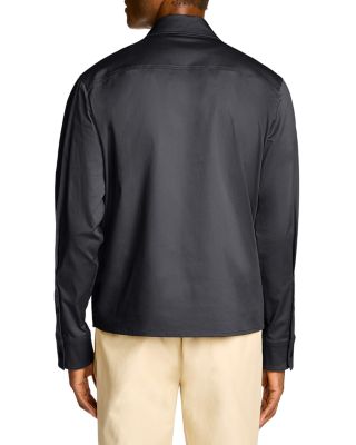 Cotton Blend Gabardine Shirt Jacket