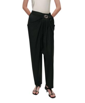  Accessory Detailed Pleated Pants