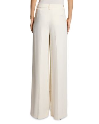 Wide Leg Pleated Trousers