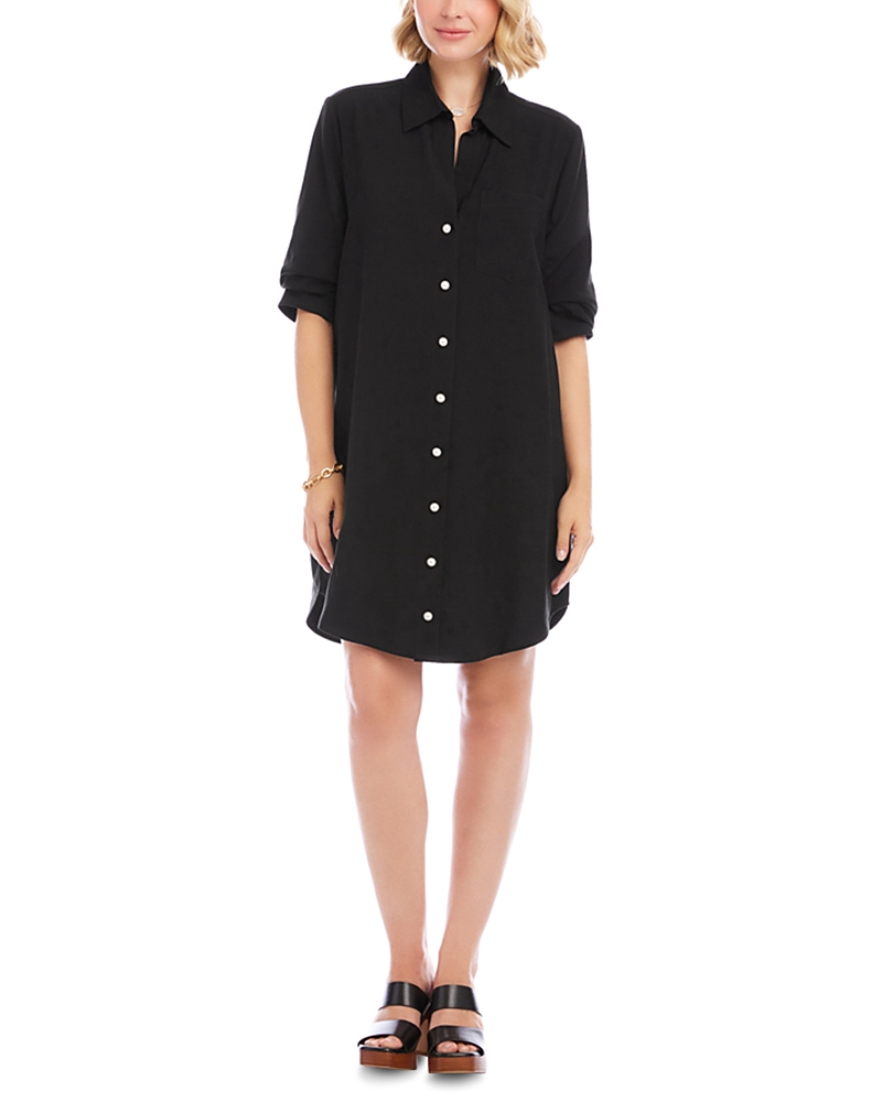Karen Kane Ruched Sleeve Shirtdress