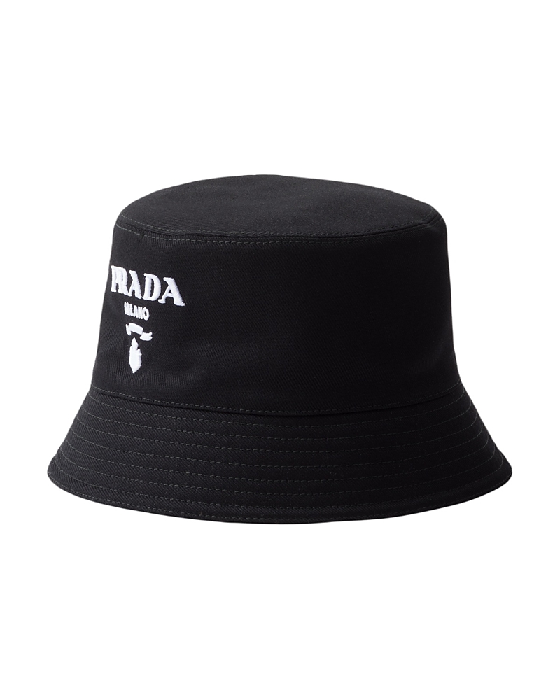 Prada Drill Bucket Hat In Black