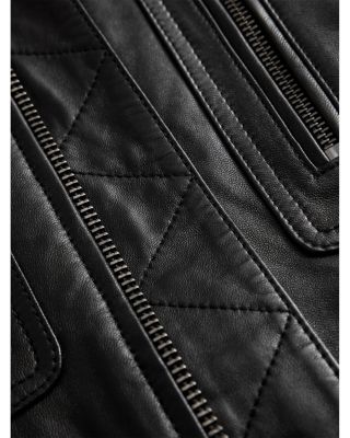 Collared Leather Jacket