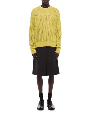 Open Stitch Crewneck Sweater