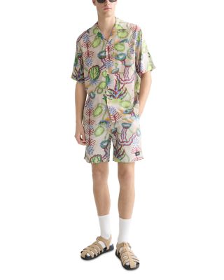 Printed 6" Drawstring Swim Shorts