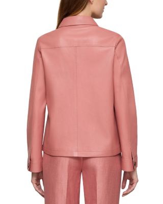 Leather Patch Pocket Jacket