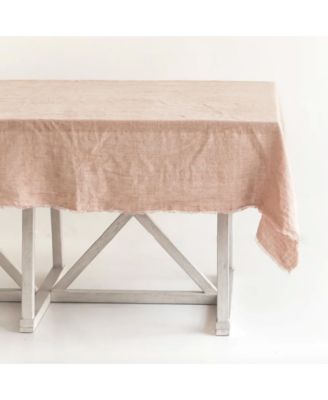  Stone Washed Linen Tablecloth