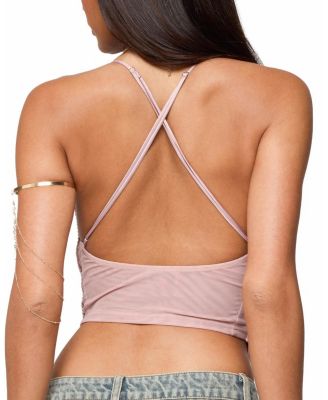 Elenie Fringed Cowl Neck Top