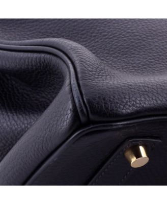 Birkin 35 Handbag Blue Togo with Gold Hardware