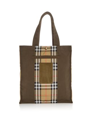 Check Trench Tote