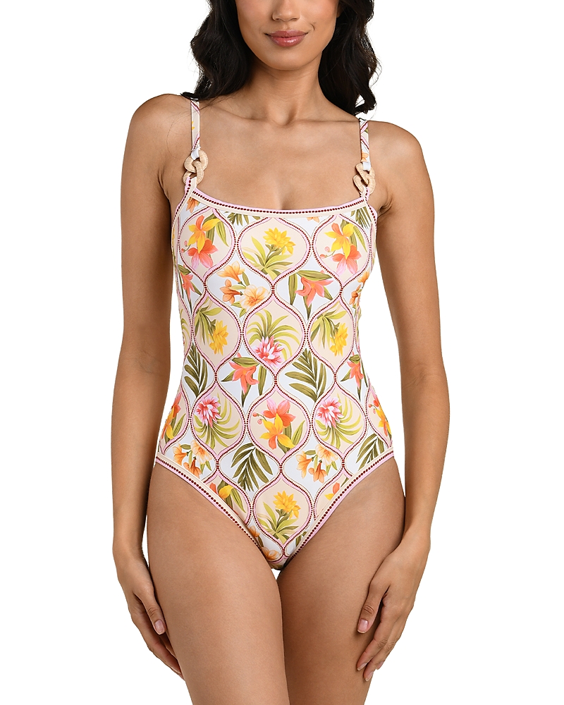 La Blanca Palm Twist Ring Swimsuit
