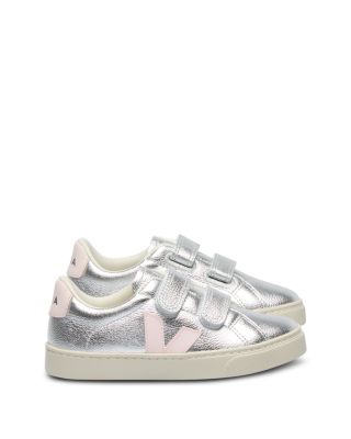 Unisex Esplar Leather Silver Lassi Sneakers - Toddler, Little Kid