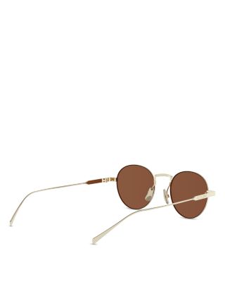 Metal Round Sunglasses, 49mm