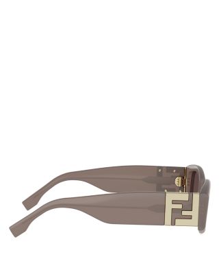 Forever Fendi Rectangular Sunglasses, 54mm