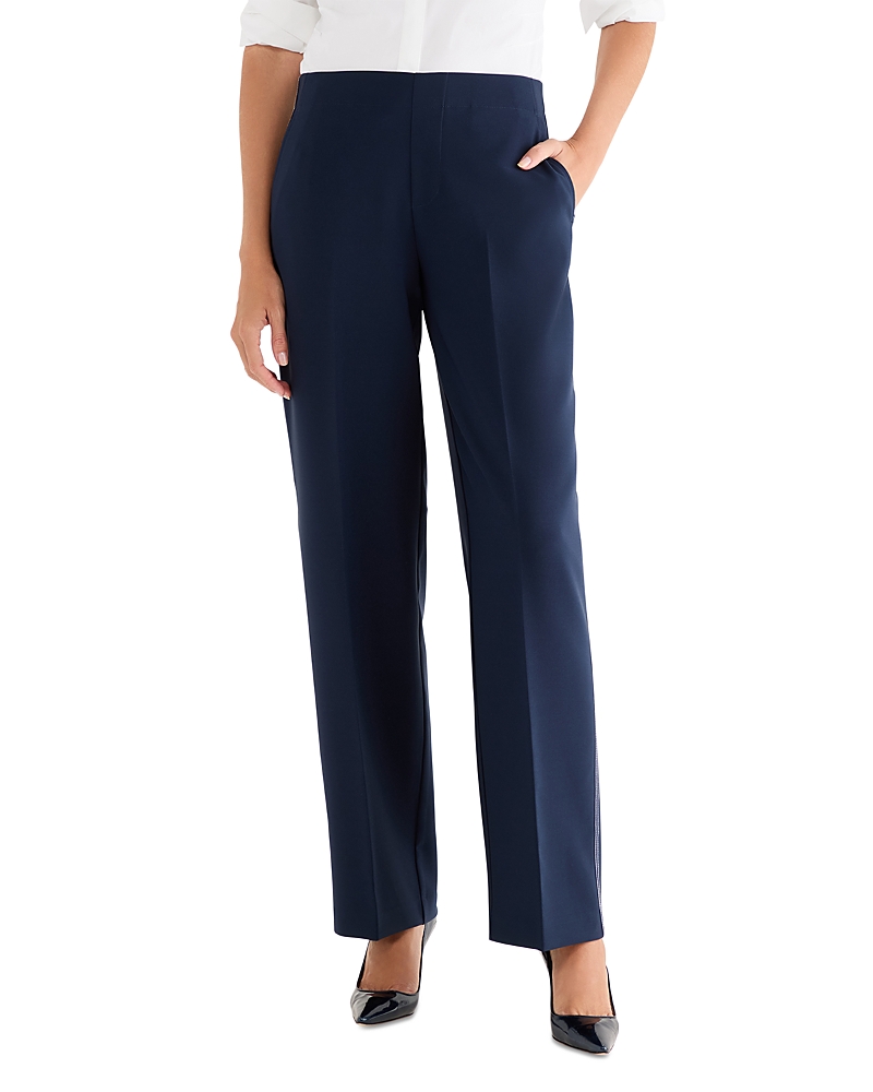 Nic+Zoe Lenox Wide Leg Accent Stitch Pants
