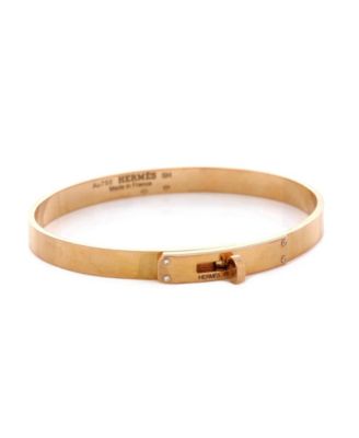 Small Kelly Bracelet 18K Rose Gold with 4 Diamonds