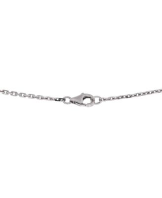  Love Interlocking Necklace 18K White Gold and Diamonds 17.25"