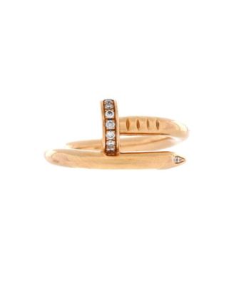  Juste un Clou Ring 18K Rose Gold and Diamonds