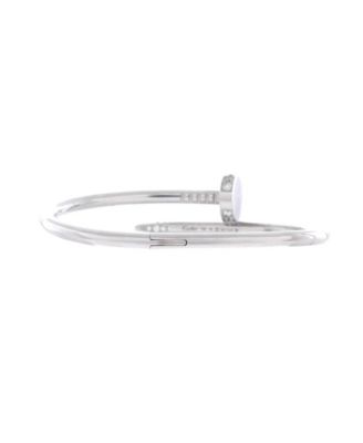  Classic Juste un Clou Bracelet 18K White Gold with Diamonds