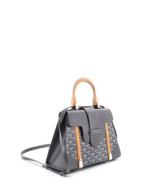  PM Saigon Top Handle Bag Coated Canvas with Leather