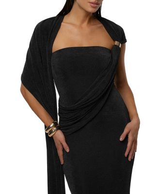  Golden Veil Maxi Dress