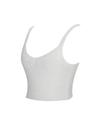  Selene Wool-Blend Ribbed Knit V-Neck Top