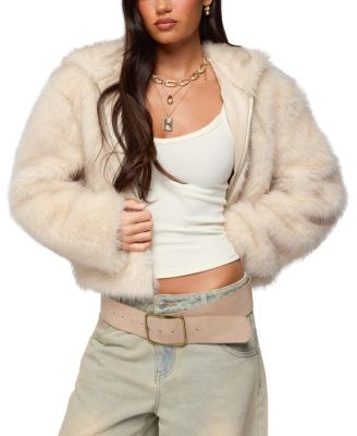 Beyonca Hooded Faux Fur Jacket