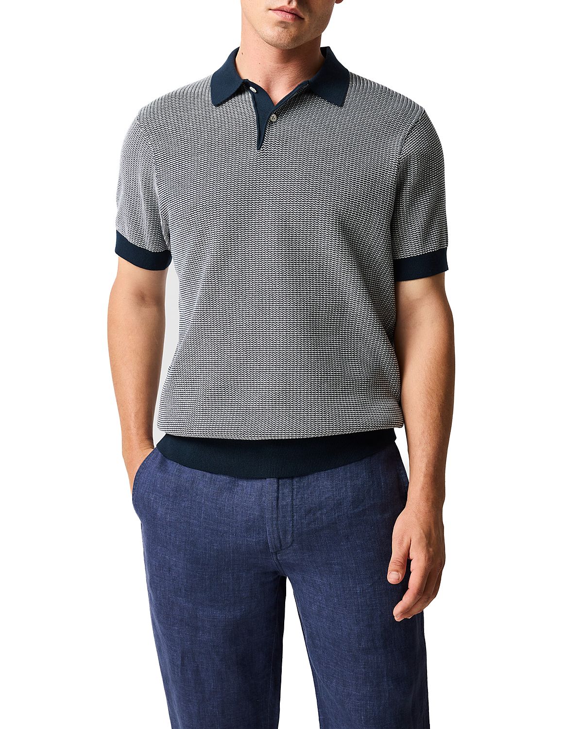 Rodd & Gunn Nicholls Patterned Polo