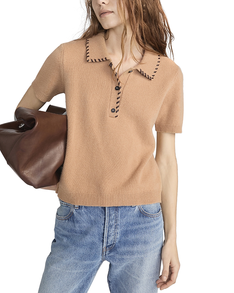 Frame The Leather Stitch Polo
