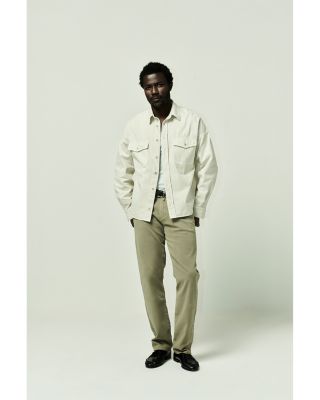 Elijah Relaxed Straight Jeans in Olive Khaki