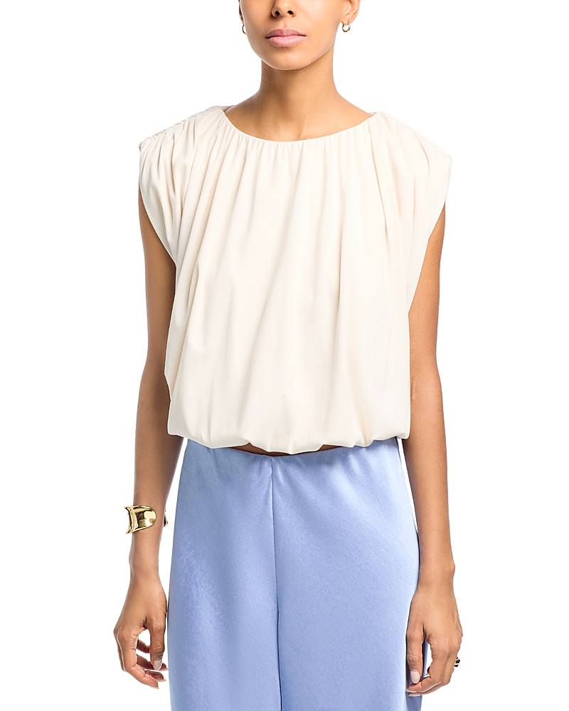 Line & Dot Vireo Draped Top