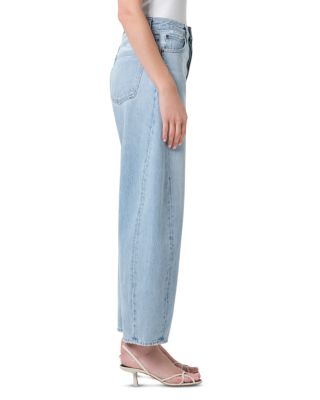 Luna Pieced High Rise Barrel Jeans in Addition