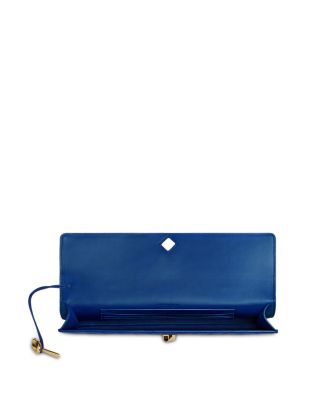 Andiamo Intrecciato Suede Clutch