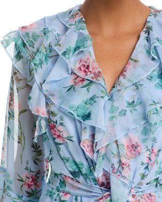 Floral Ruffle Maxi Dress - Exclusive