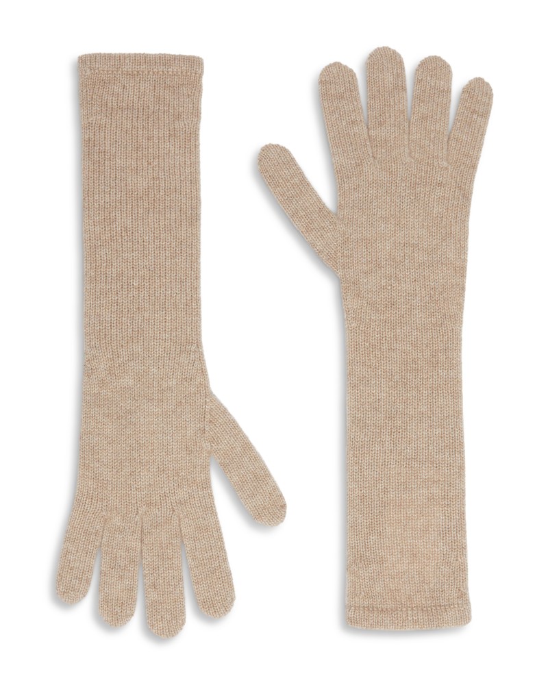 Max Mara Mmjock Cashmere Gloves in Make Up Lumiere