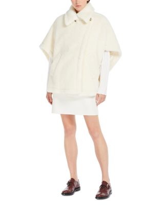 Tebe1 Faux Fur Poncho Jacket