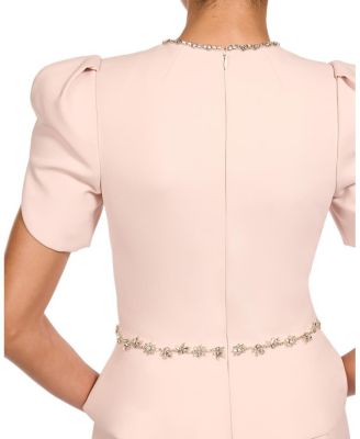  Jules Floral-Embellished Midi Dress