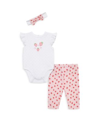 Girls' Strawberry Bodysuit Set - Baby