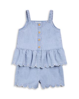 Girls' Chambray Shorts Set - Baby