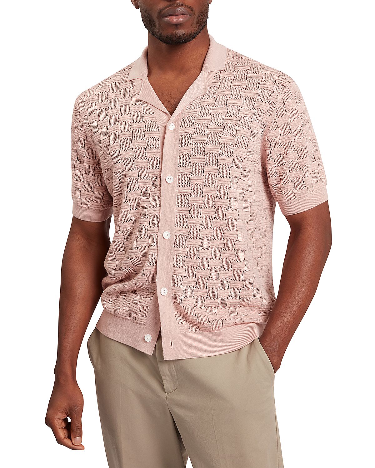 Ted Baker Rowwann Textured Camp Shirt