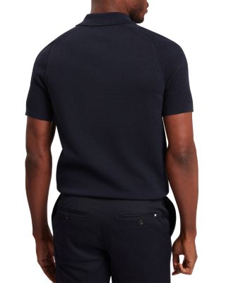 Otiso Ribbed Raglan Sleeve Polo