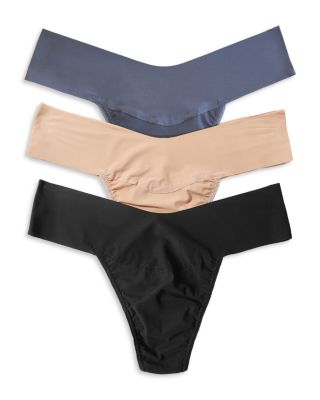 Breathe Natural Rise Thong, Pack of 3