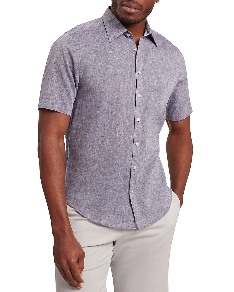 Ted Baker Wryte Linen & Cotton Short Sleeve Shirt