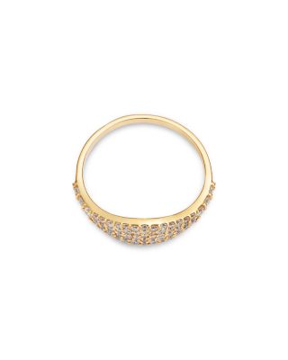 14K Yellow Gold Lab Grown Diamond Cluster Pinky Ring