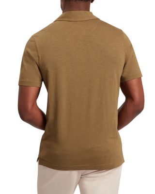 Anito Short Sleeve Cotton Linen Open Neck Polo